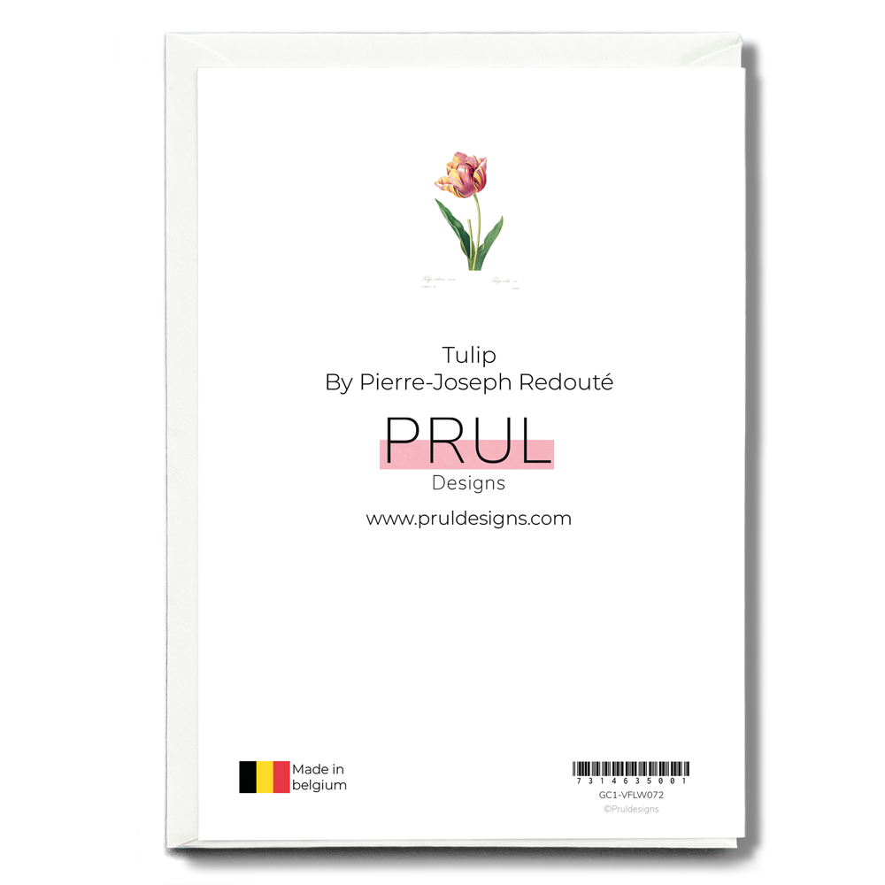 Tulip by Pierre-Joseph Redouté - Wenskaart