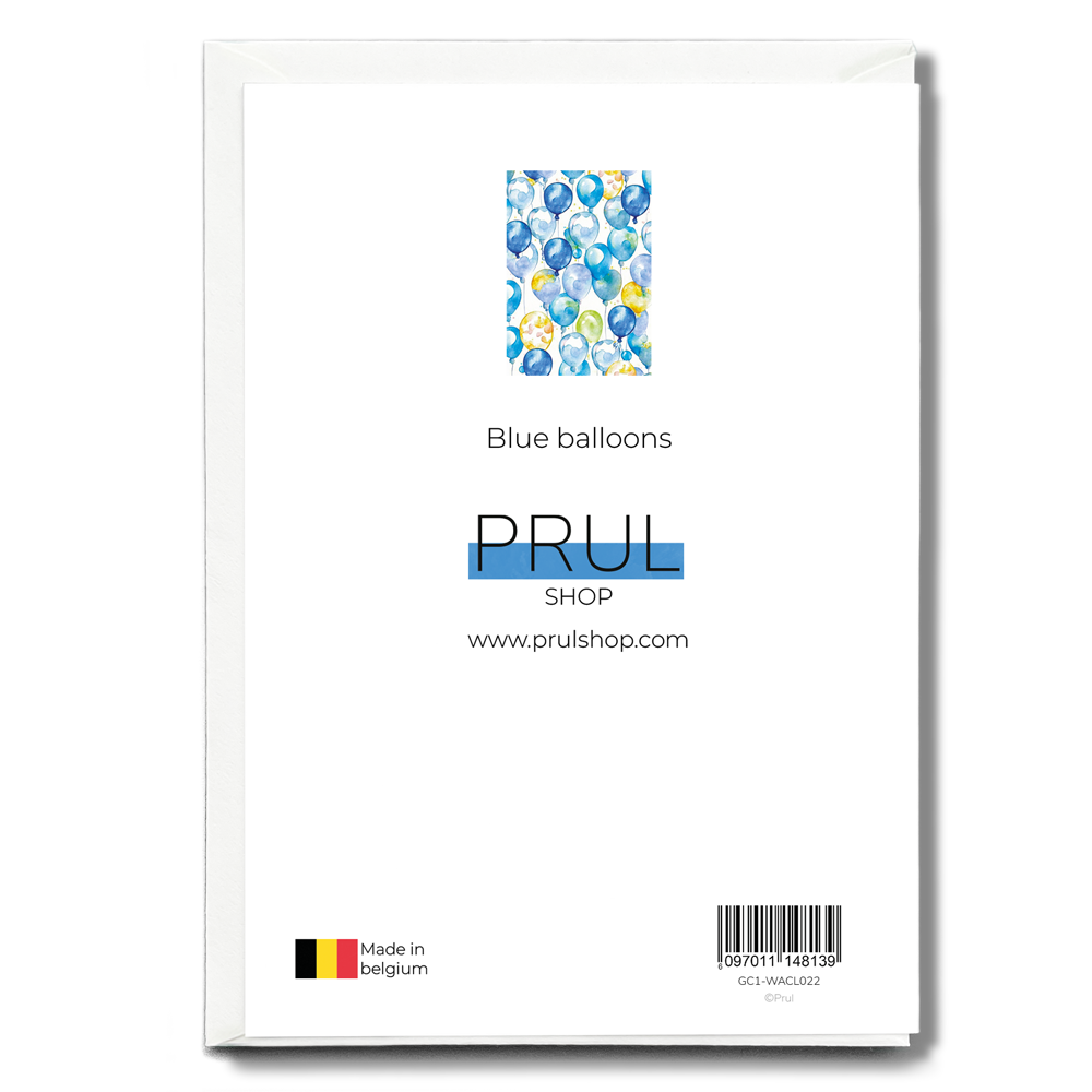 Blue balloons - Greeting Card