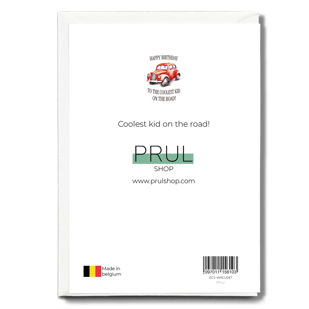 Coolest kid on the road! - Greeting Card