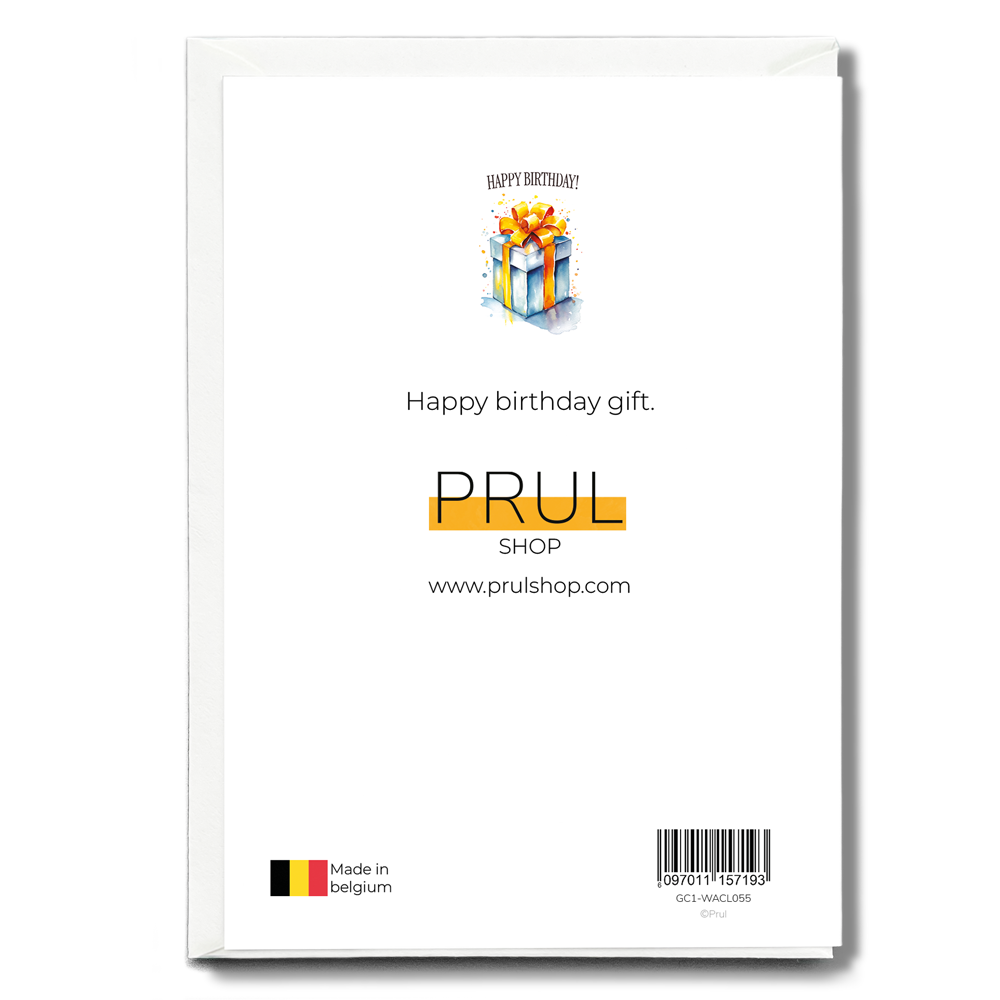 Happy birthday gift. - Greeting Card