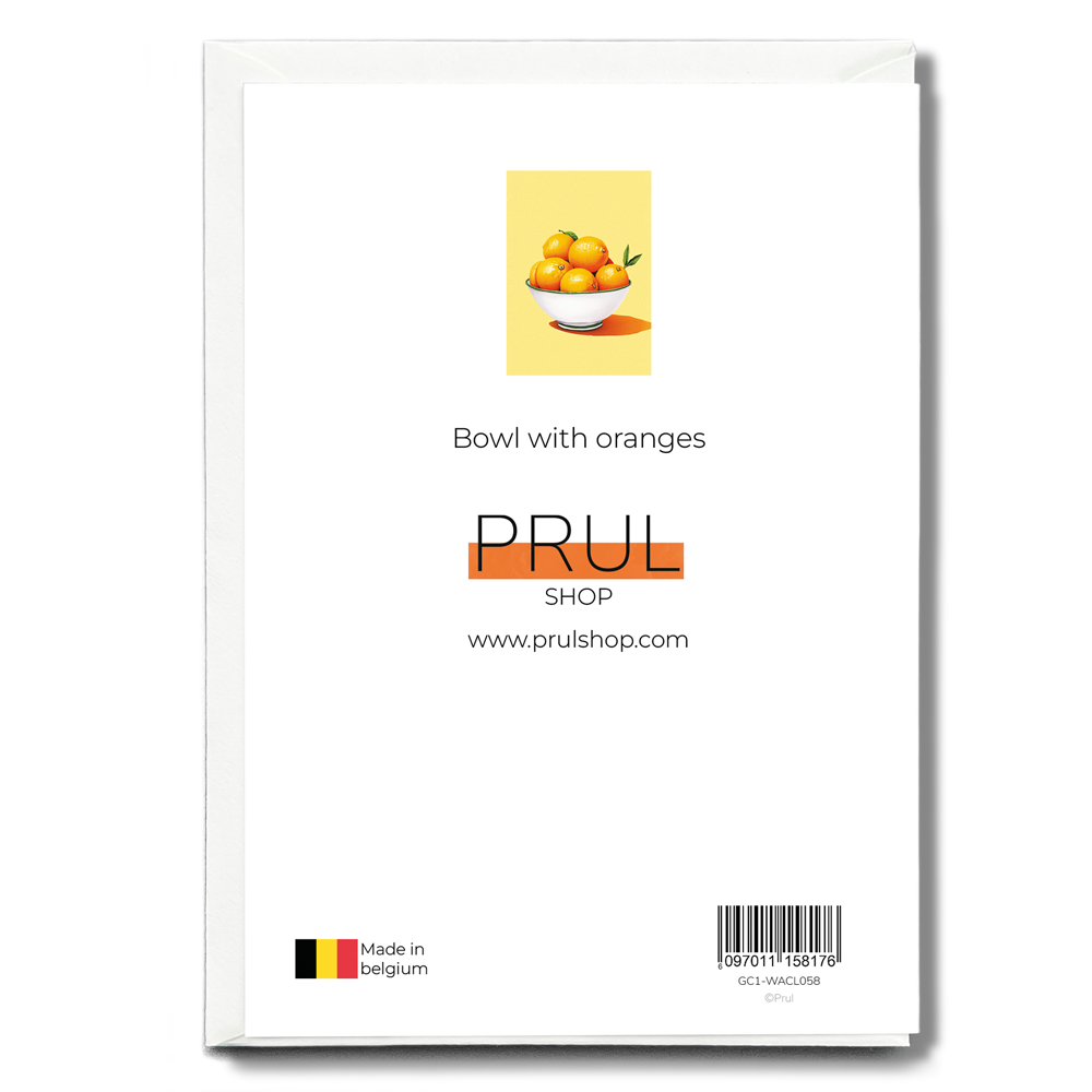 Bowl with oranges - Greeting Card