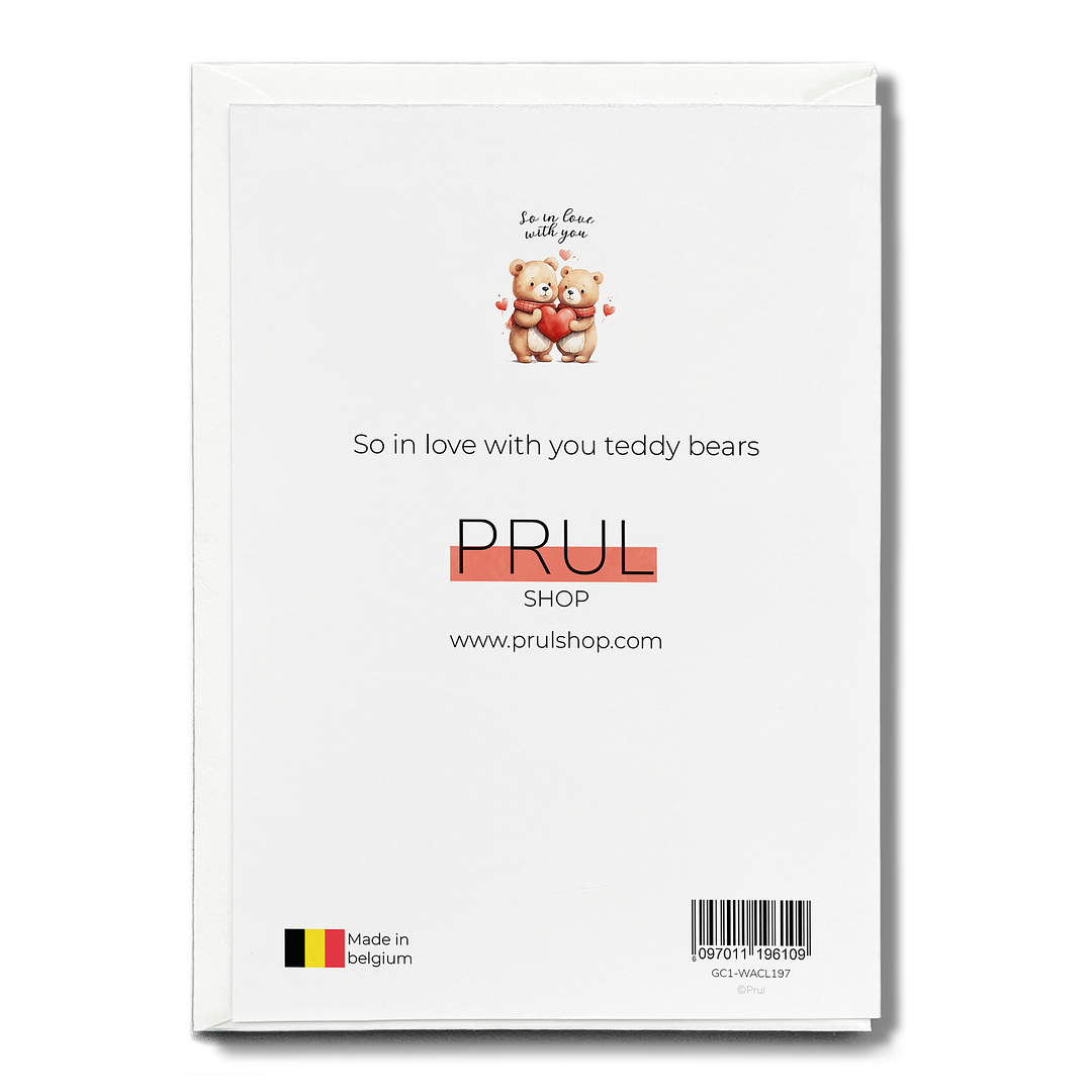 So in love with you teddy bears - Greeting Card