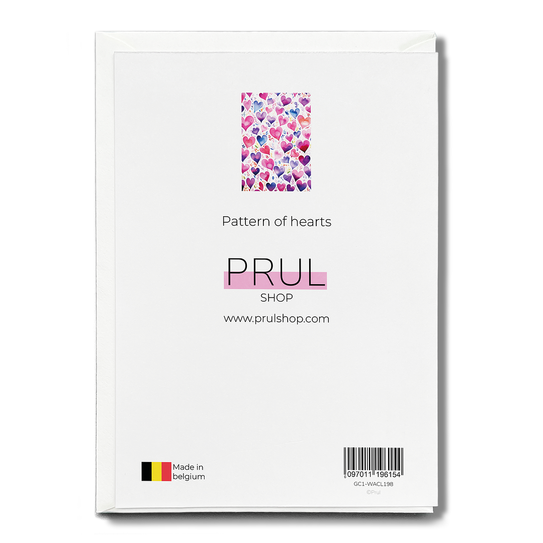 Pattern of hearts - Greeting Card
