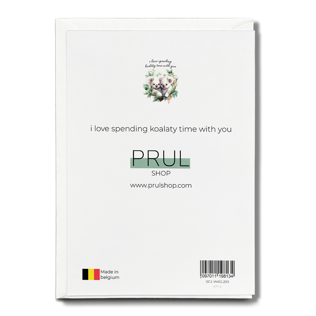 i love spending koalaty time with you - Greeting Card