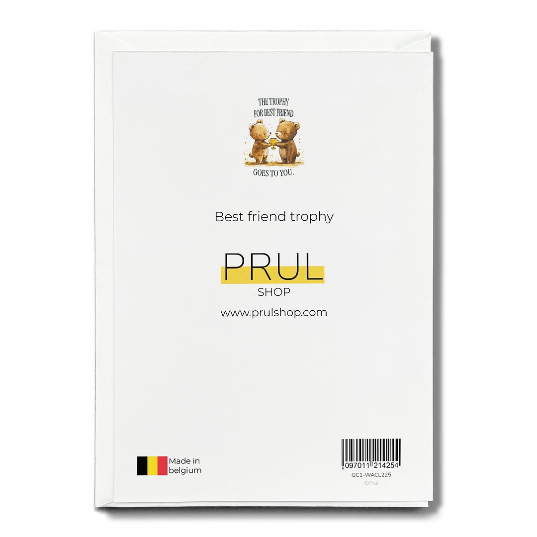 Best friend trophy - Greeting Card