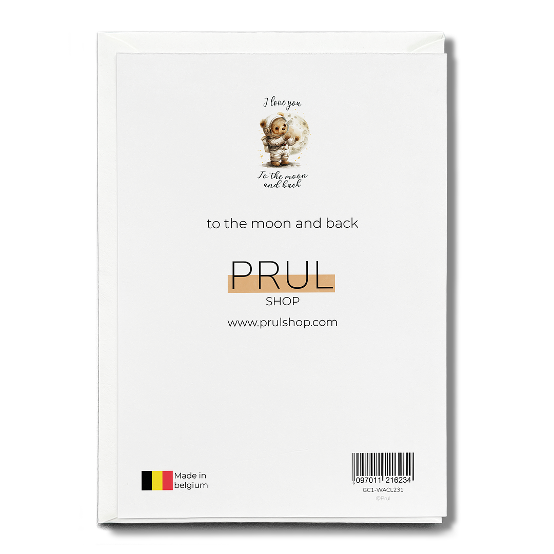 to the moon and back - Greeting Card