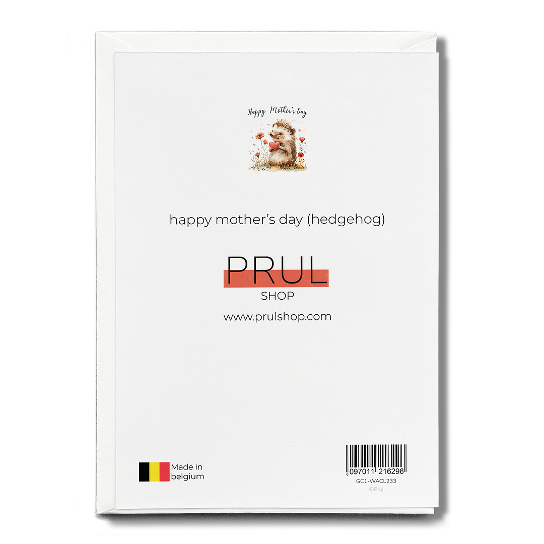 happy mother's day (hedgehog) - Greeting Card