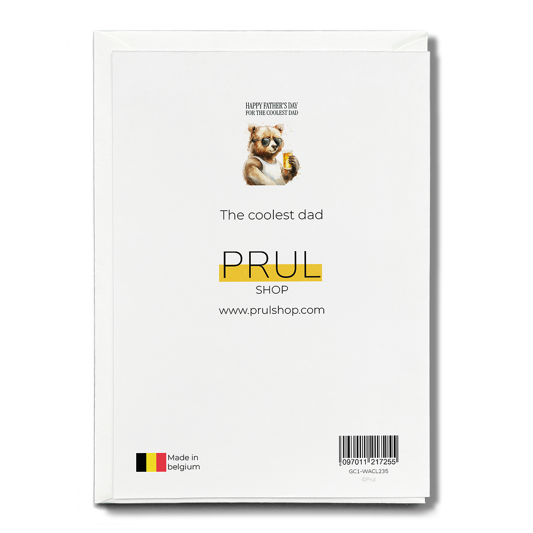 The coolest dad - Greeting Card