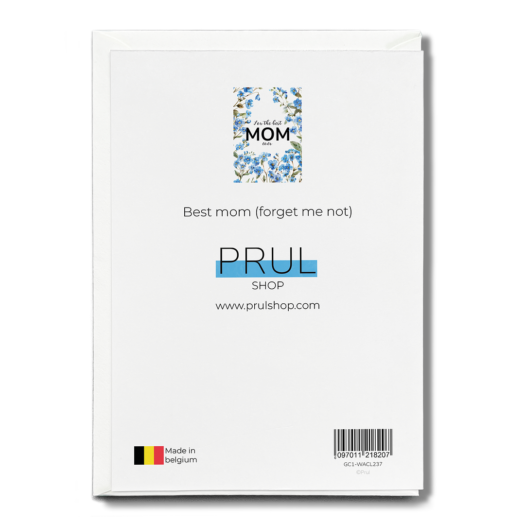 Best mom (forget me not) - Greeting Card