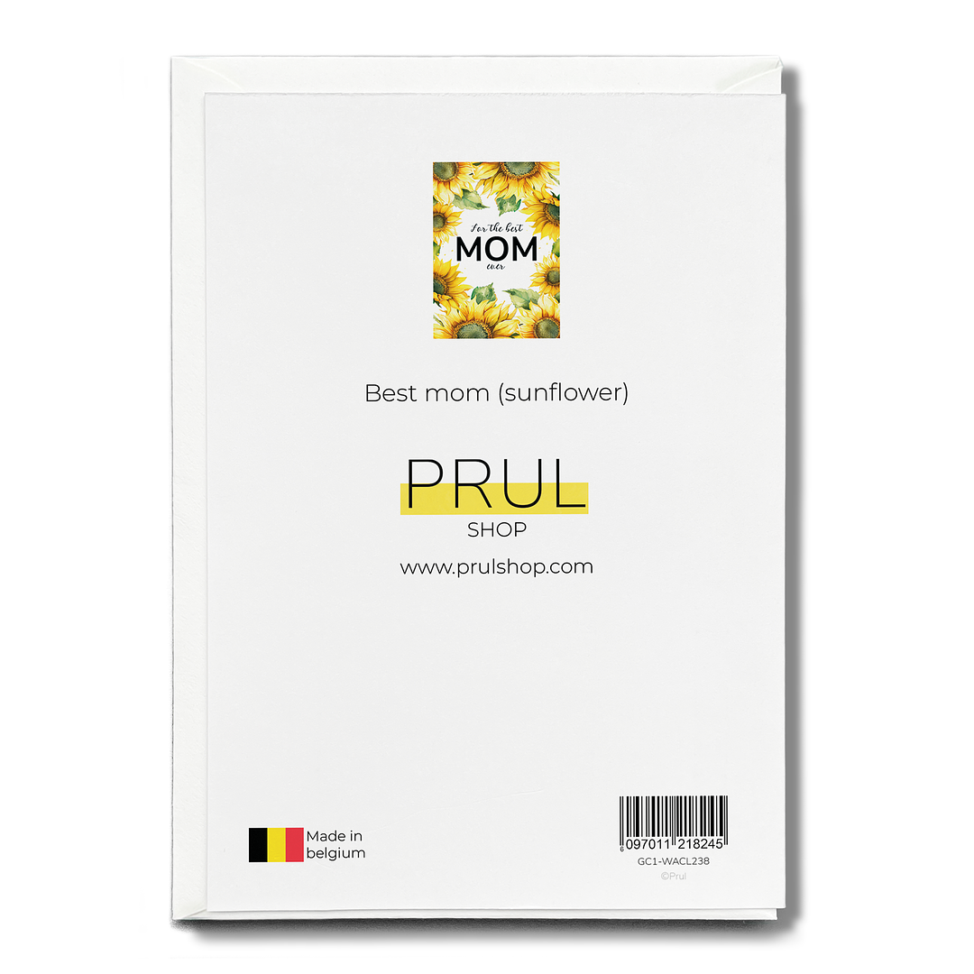 Best mom (sunflower) - Greeting Card