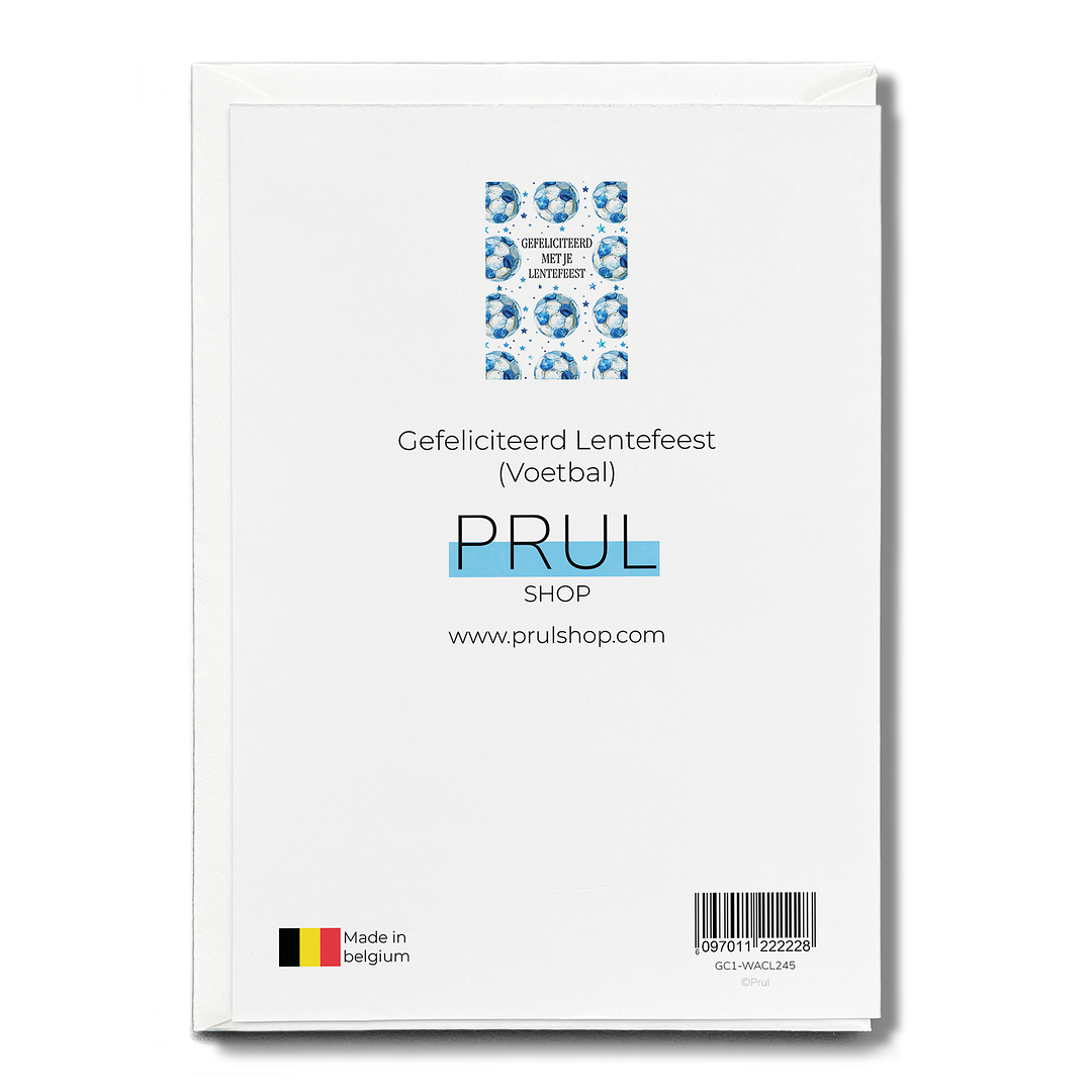 Gefeliciteerd Lentefeest (Voetbal) - Greeting Card
