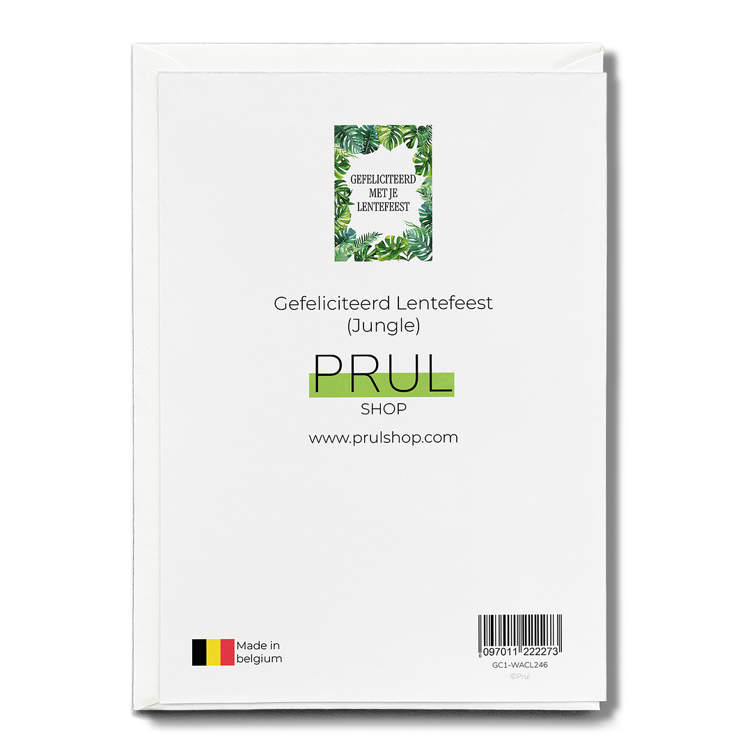 Gefeliciteerd Lentefeest (Jungle) - Greeting Card