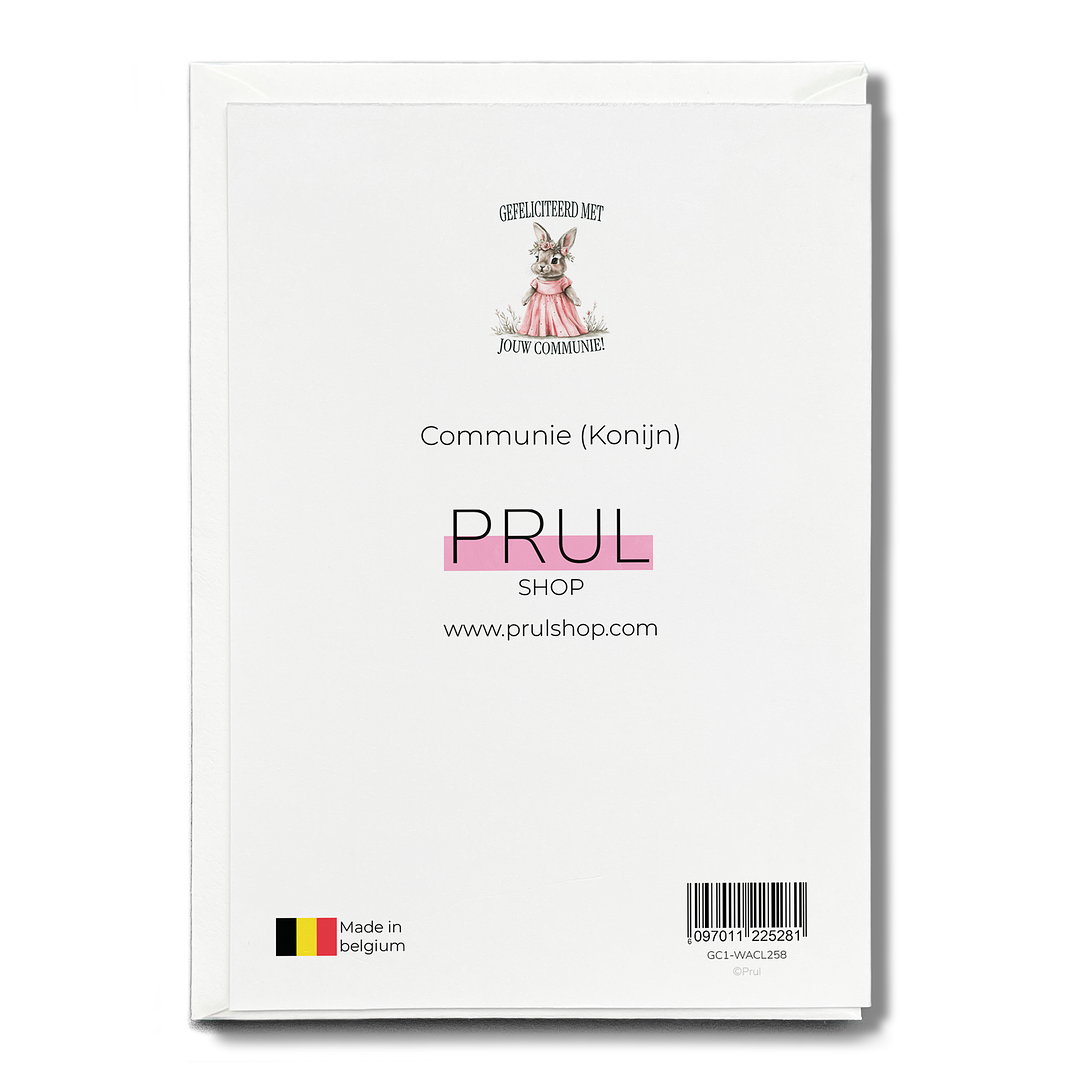 Communie (Konijn) - Greeting Card