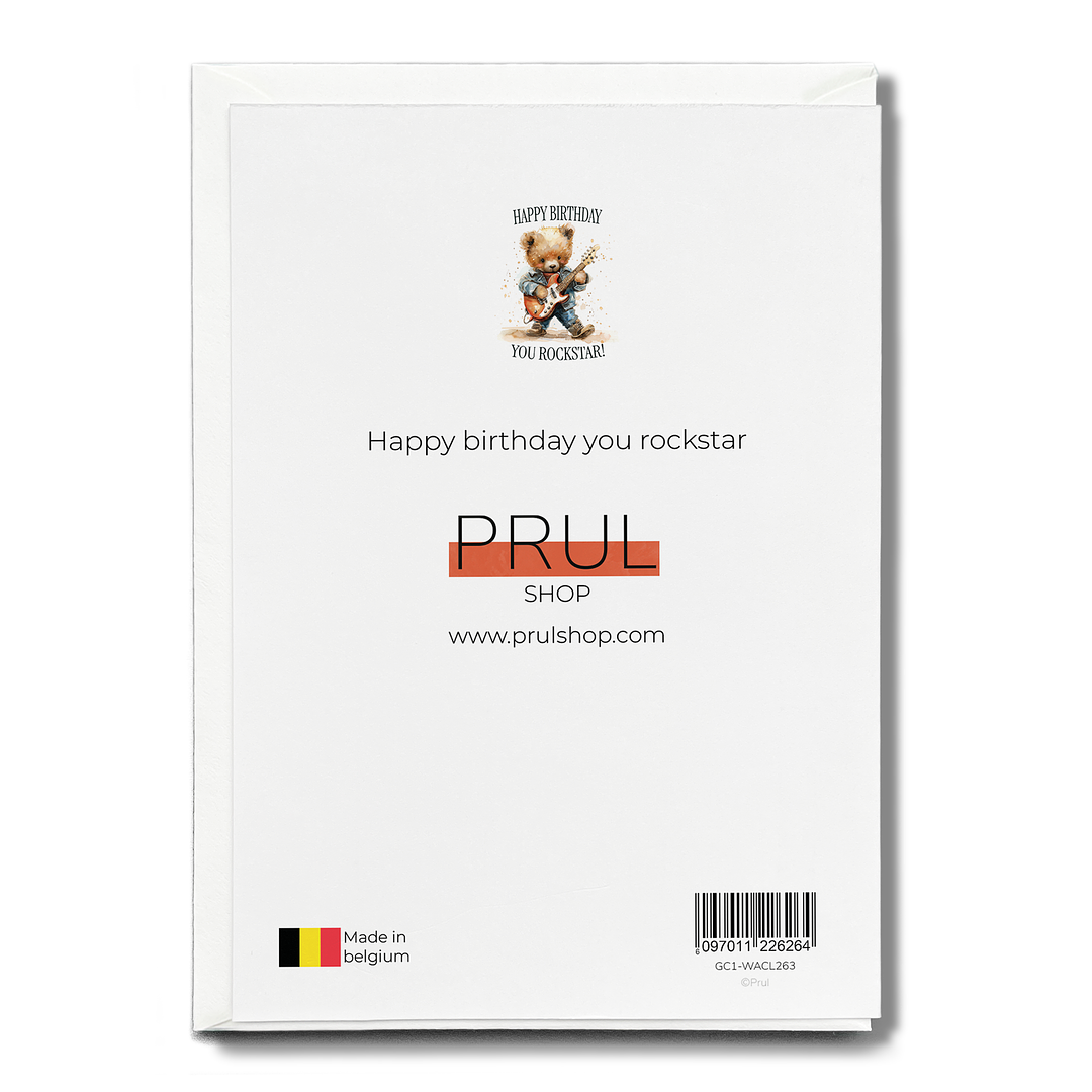 Happy birthday you rockstar - Greeting Card