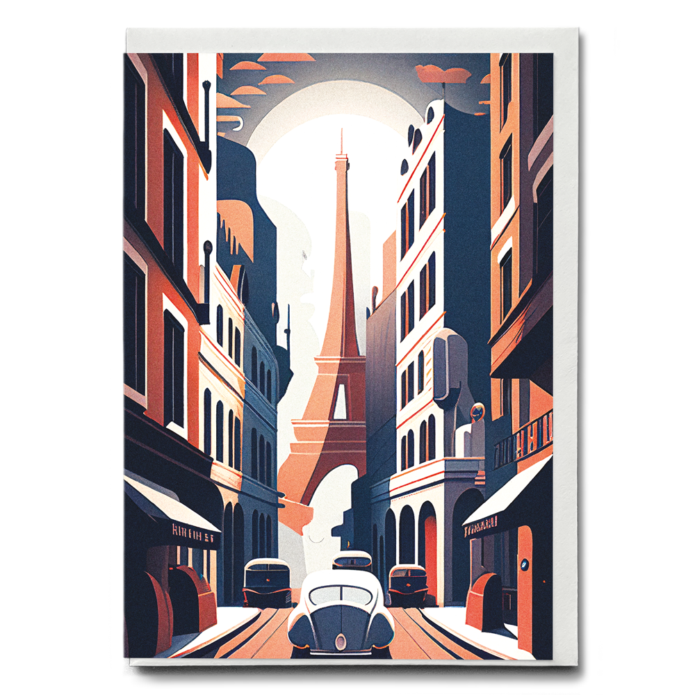 Street in Paris - Greeting Card