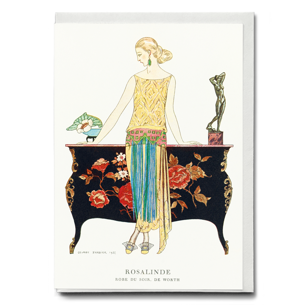 Rosalinde: Robe du soir - Greeting Card