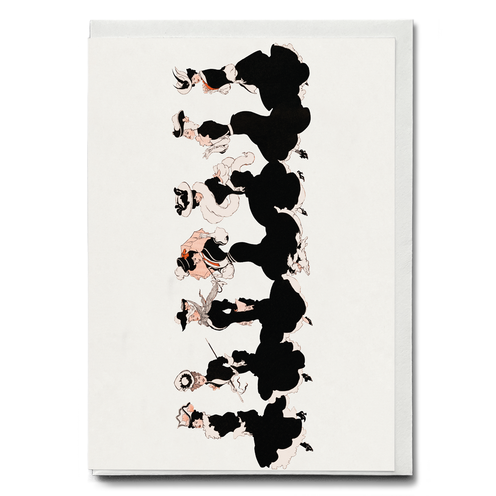 A row of daisies - Greeting Card