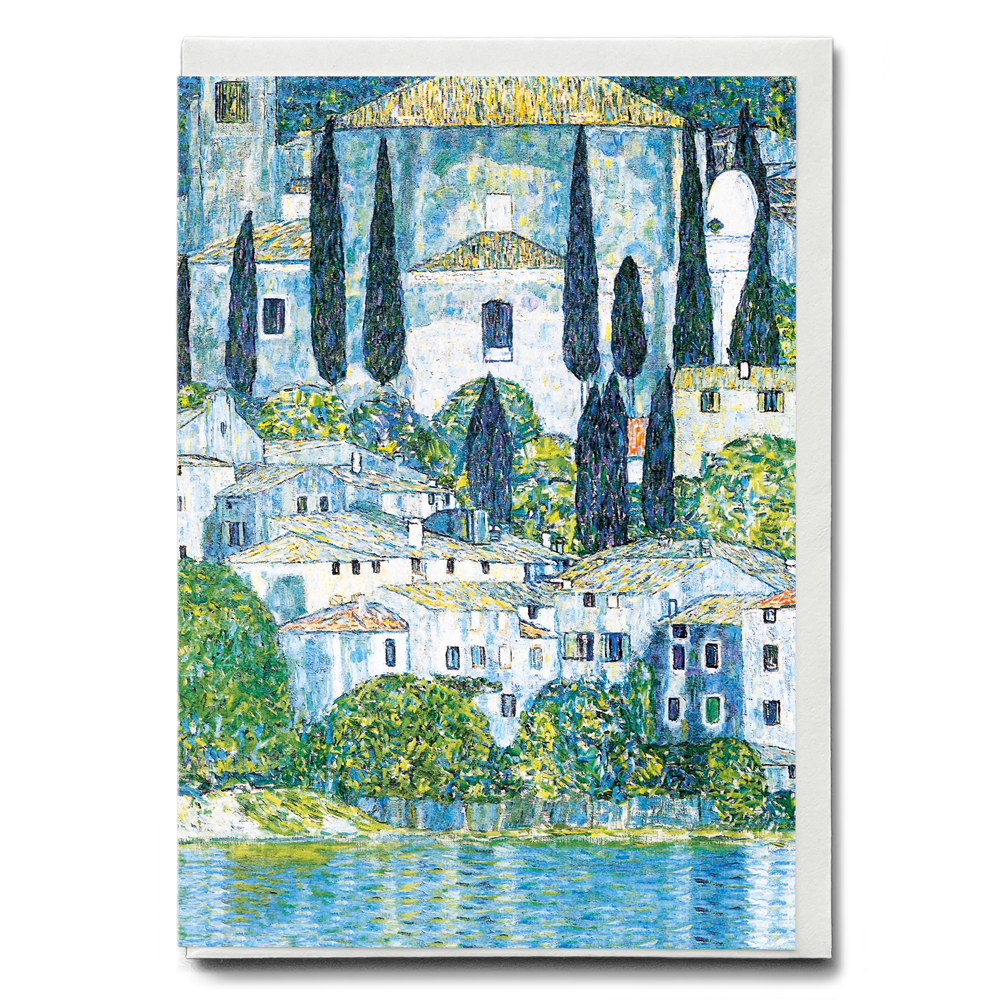 Kirche in Cassone By Gustav Klimt - Greeting Card