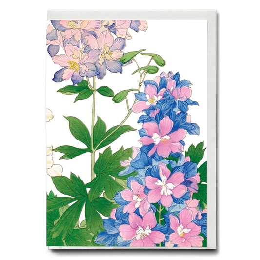 Delphinium By Tanigami Kônan - Wenskaart