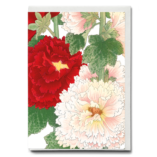 Hollyhock By Tanigami Kônan - Wenskaart