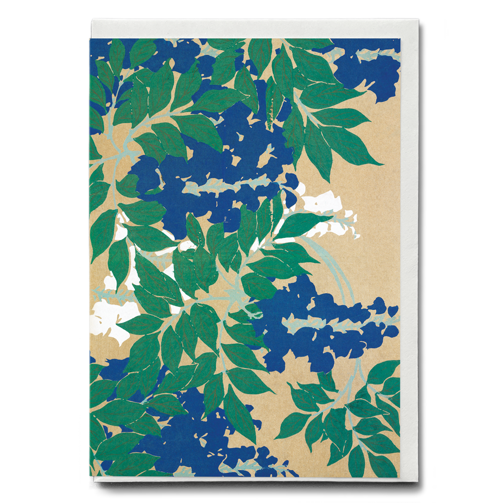 Wisteria By Kamisaka Sekka - Greeting Card