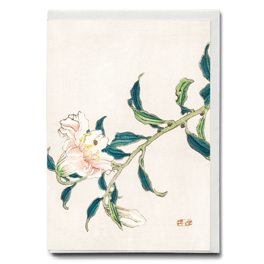 Lily by Kōno Bairei - Greeting Card