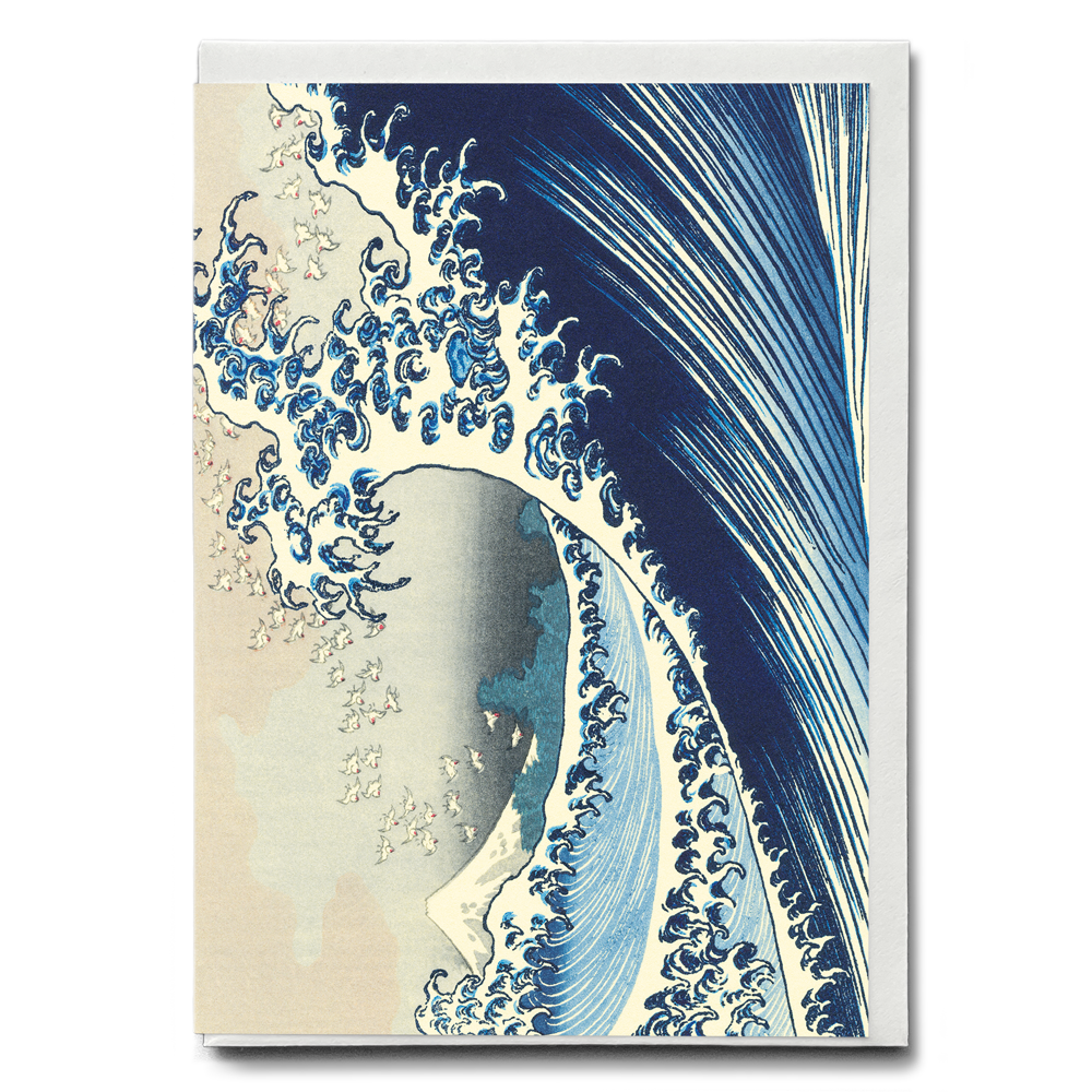 Fuji at Sea by Hokusai - Greeting Card