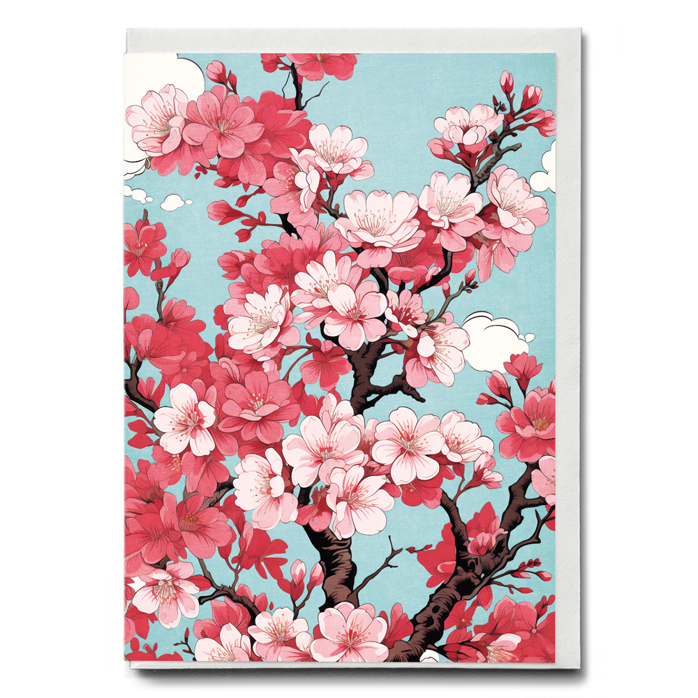 Pink blossoms - Greeting Card