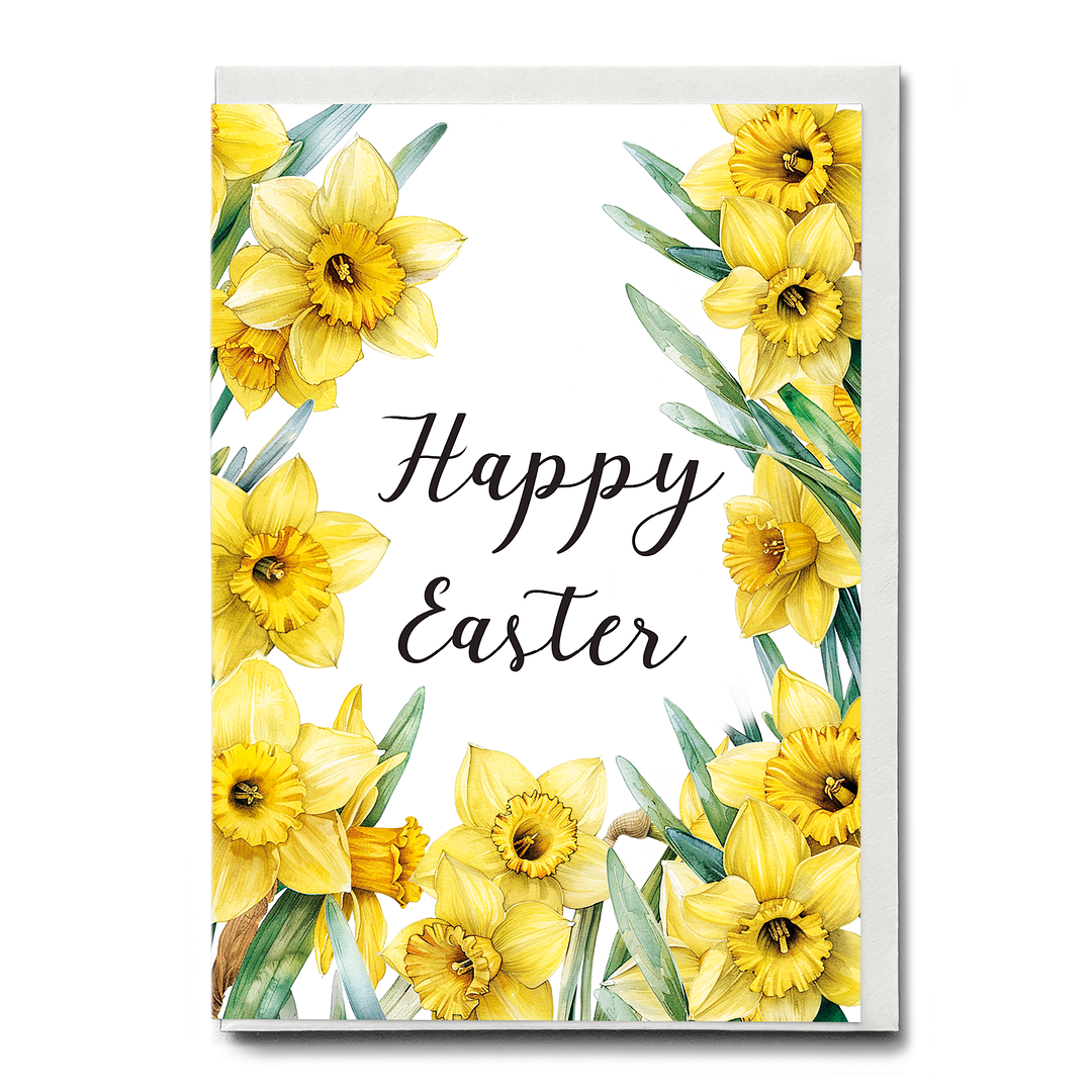 Happy Easter (Daffodils) - Greeting Card