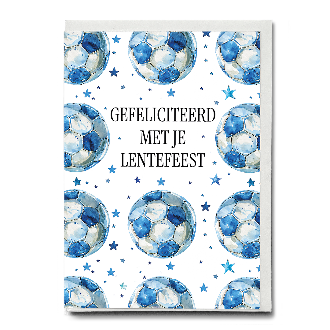 Gefeliciteerd Lentefeest (Voetbal) - Greeting Card