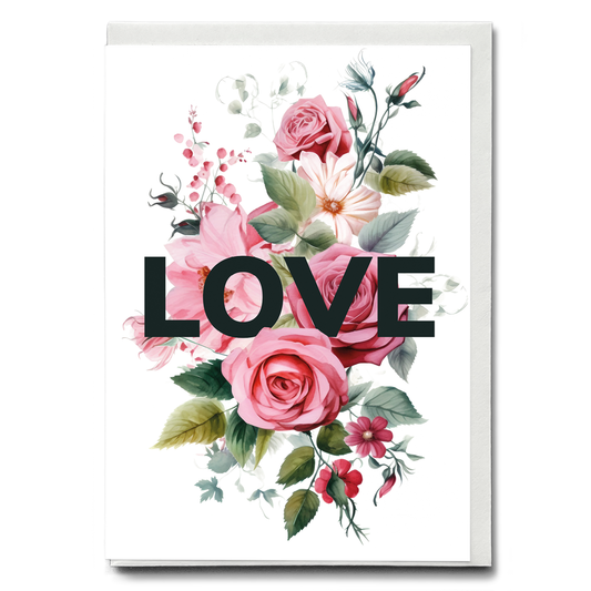 Love Roses - Wenskaart
