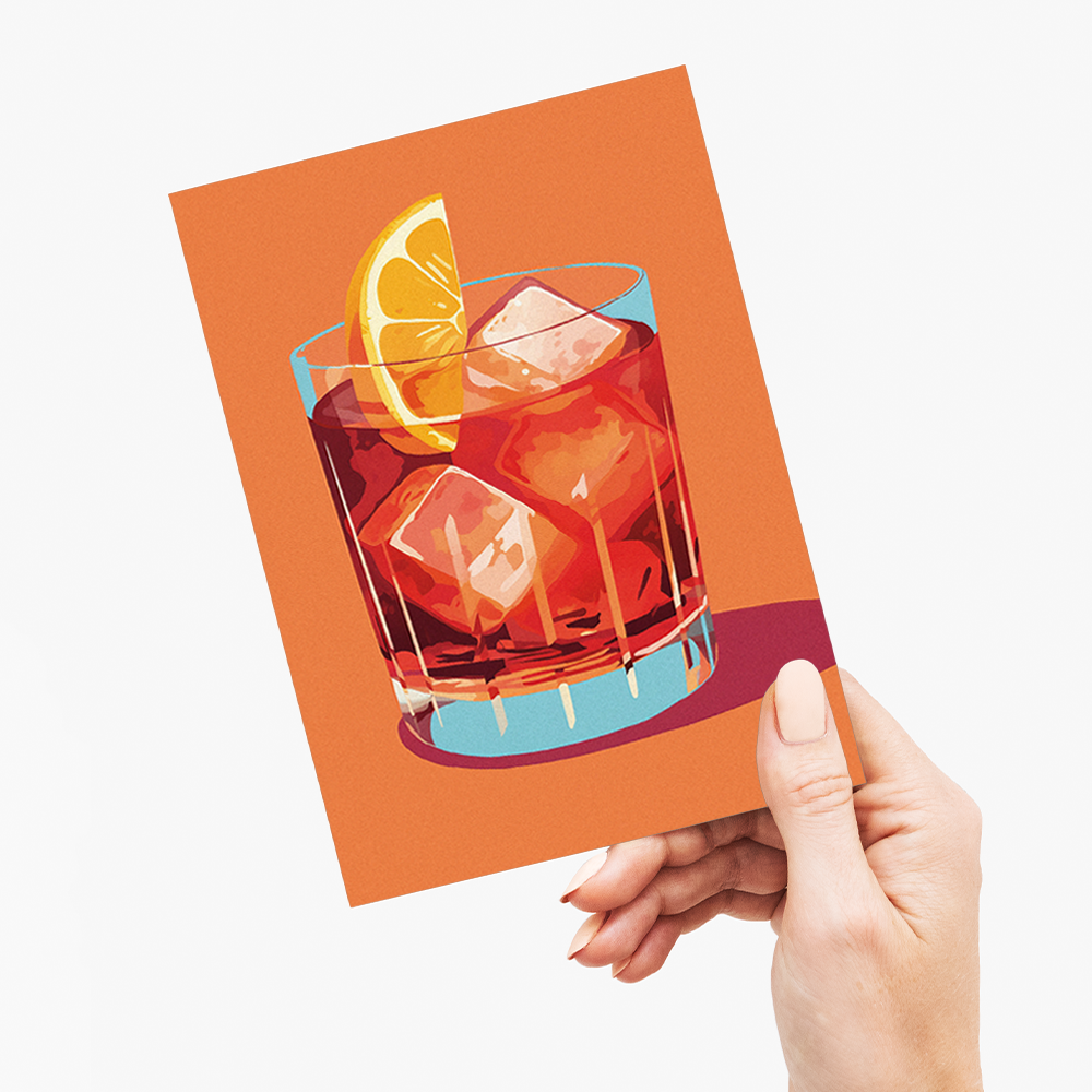 Negroni (Orange) - Greeting Card