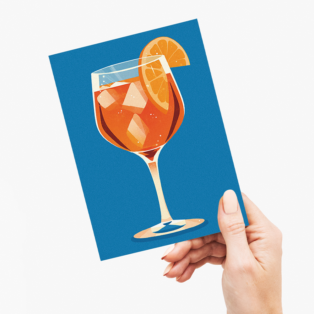 Aperol Spritz (Blue) - Greeting Card