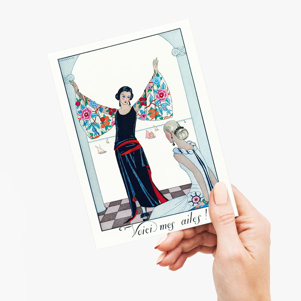 Voici mes ailes! - Greeting Card