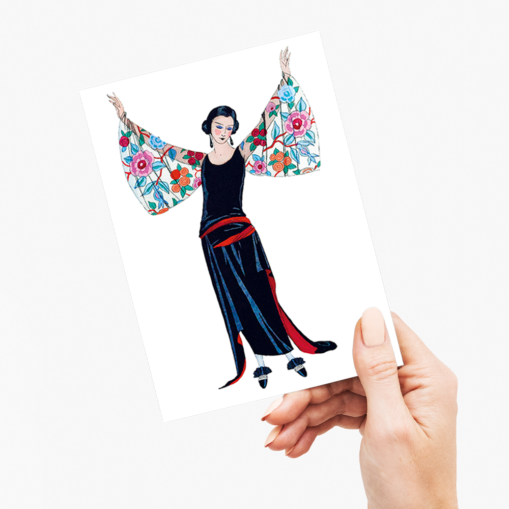 Voici mes ailes! (Cutout) - Greeting Card