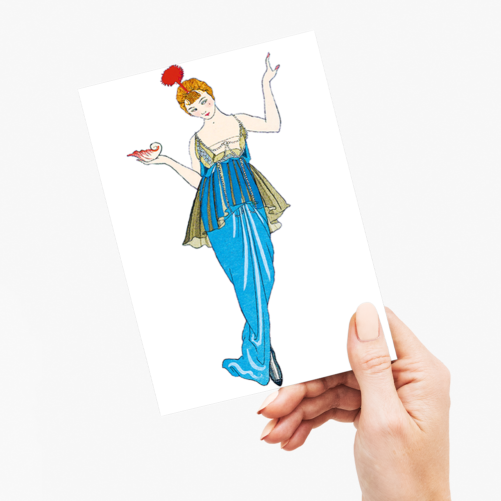 La Fontaine de coquillages (Cutout) - Greeting Card