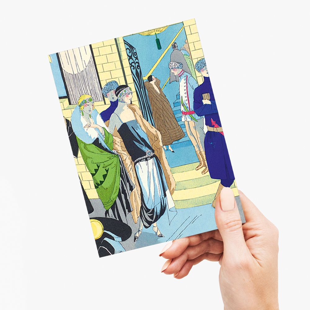 Beauté, Feuillets de l' élégance féminine - Greeting Card