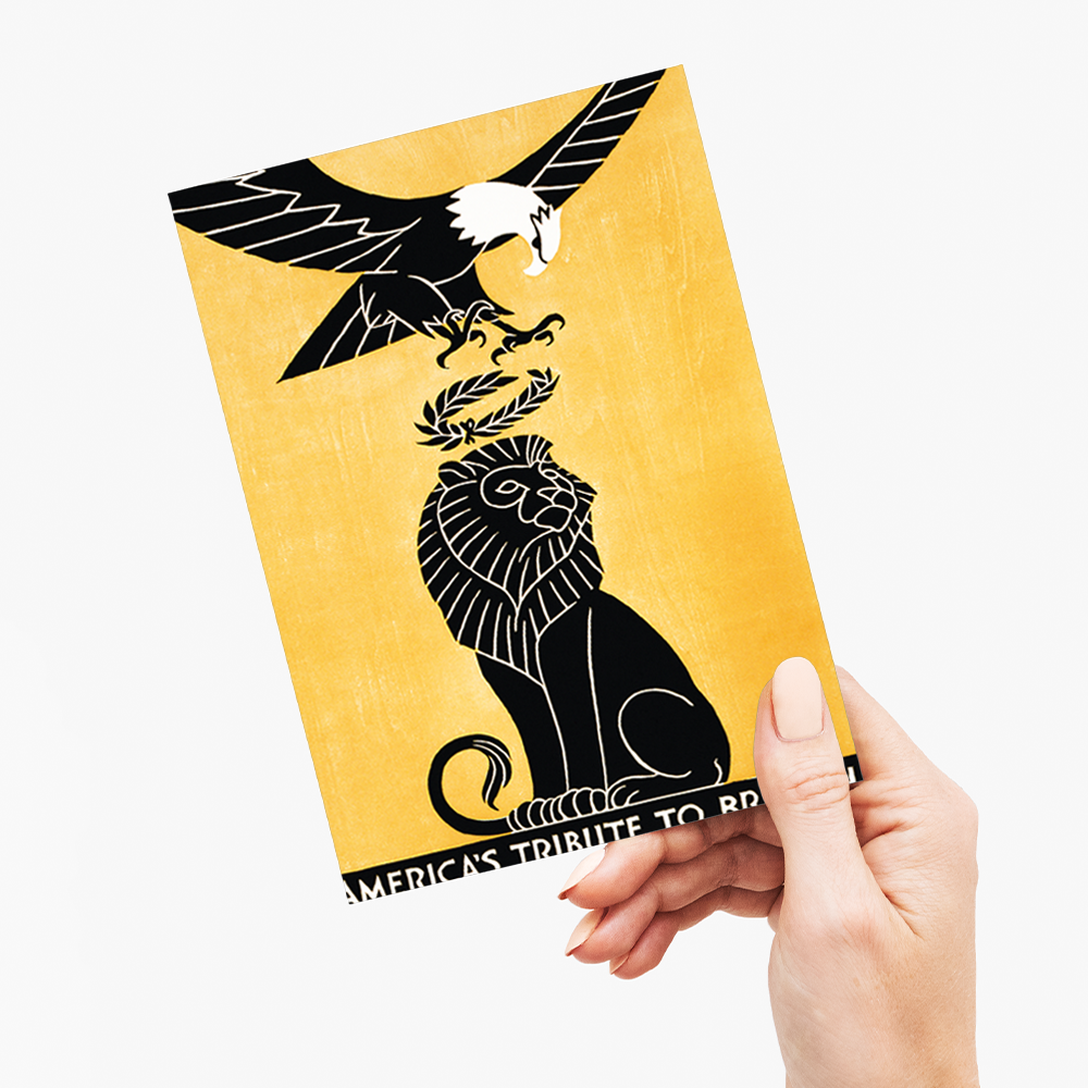 America's tribute to Britain - Greeting Card
