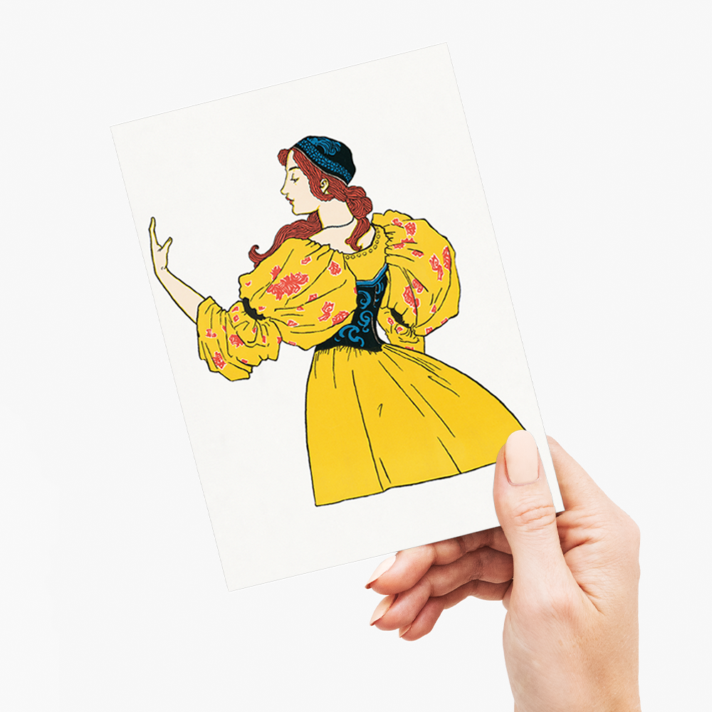Poster calendar by L. Prang & Co (Cutout) - Greeting Card