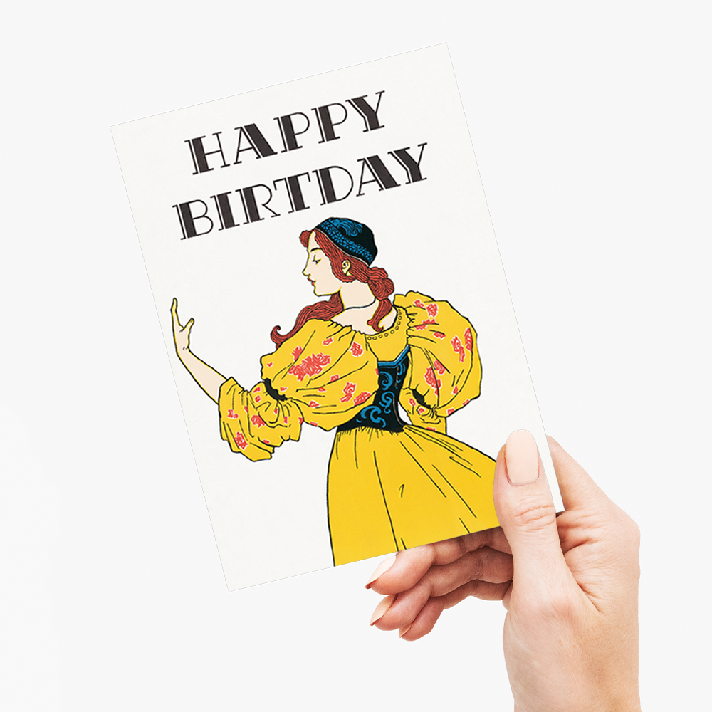 Poster calendar by L. Prang & Co (Birthday) - Greeting Card