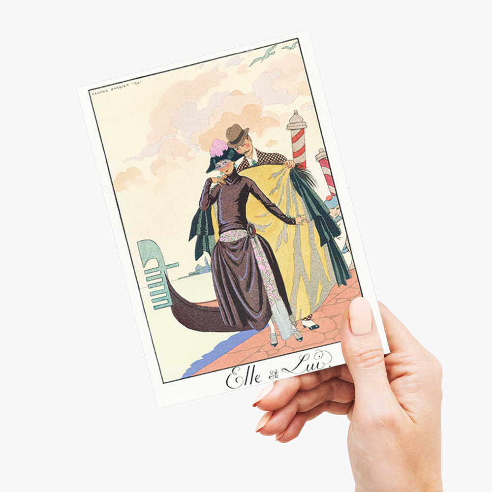 Elle et Lui - Greeting Card