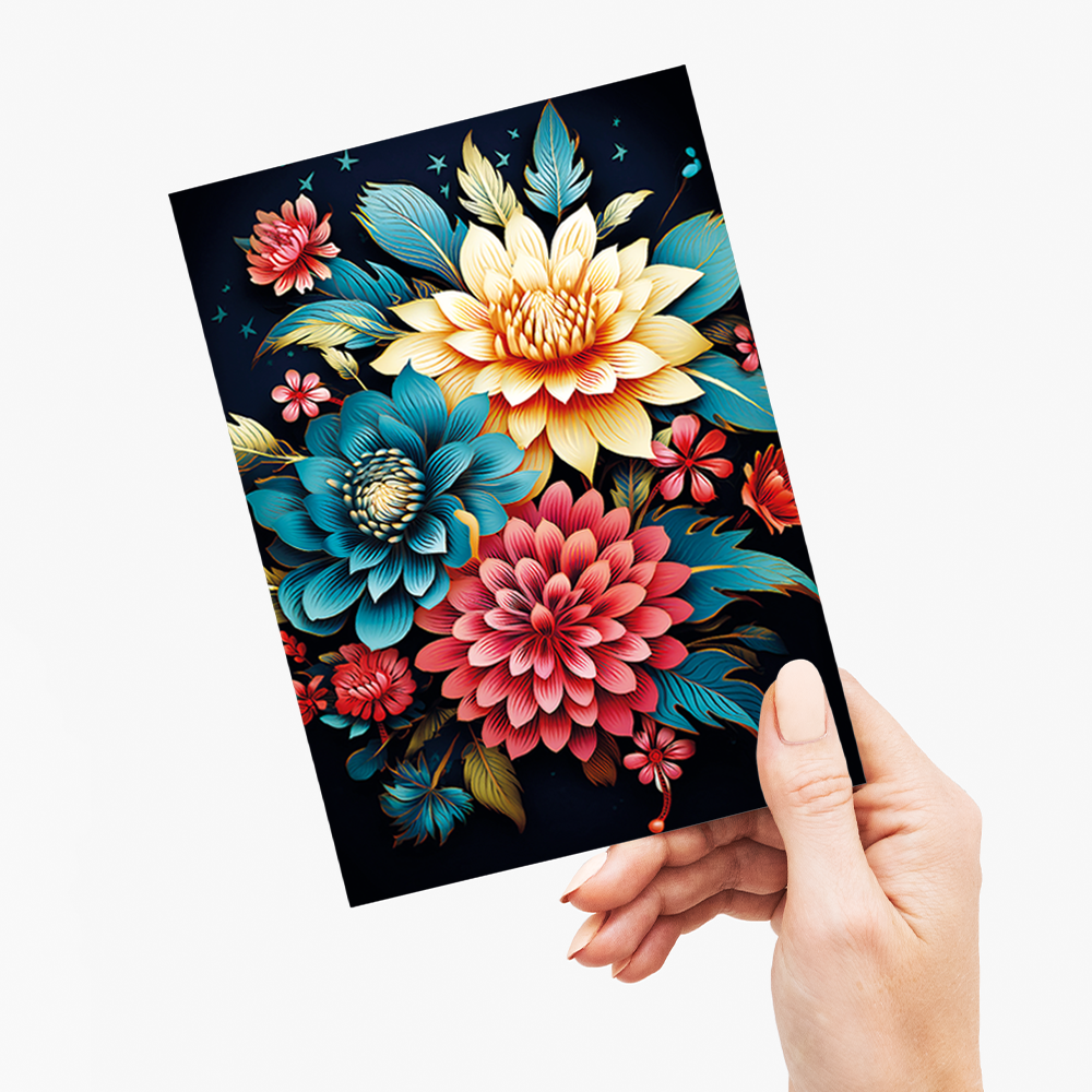 Flower pattern IV - Greeting Card
