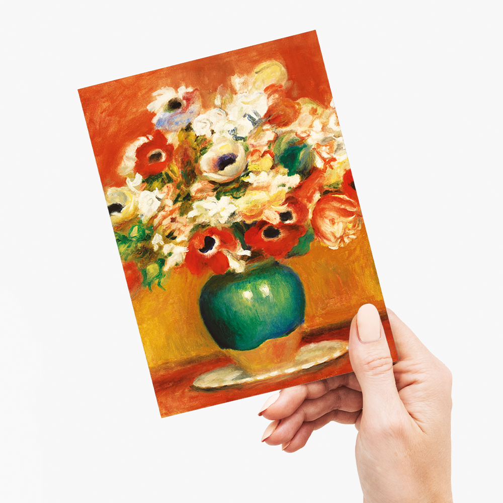 Flowers By Pierre-Auguste Renoir - Greeting Card