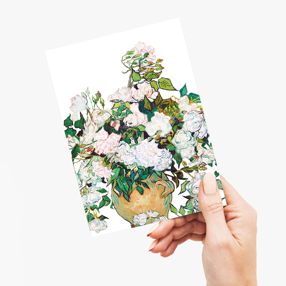 Roses Cutout By Vincent Van Gogh - Greeting Card