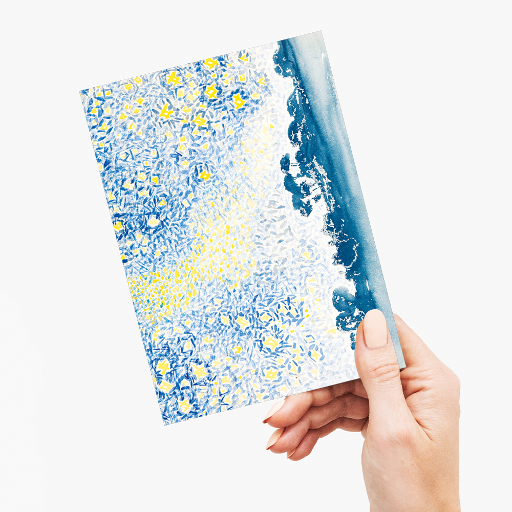 Landscape with Stars By Henri-Edmond Cross - Greeting Card