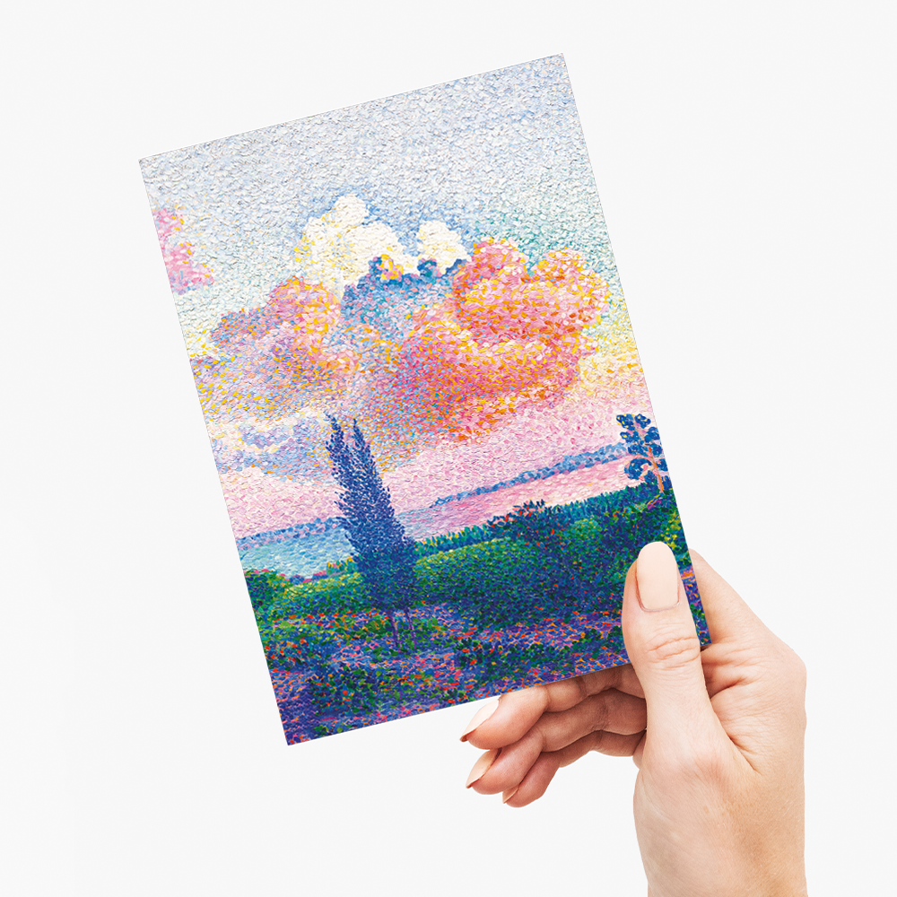 The Pink Cloud By Henri-Edmond Cross - Greeting Card