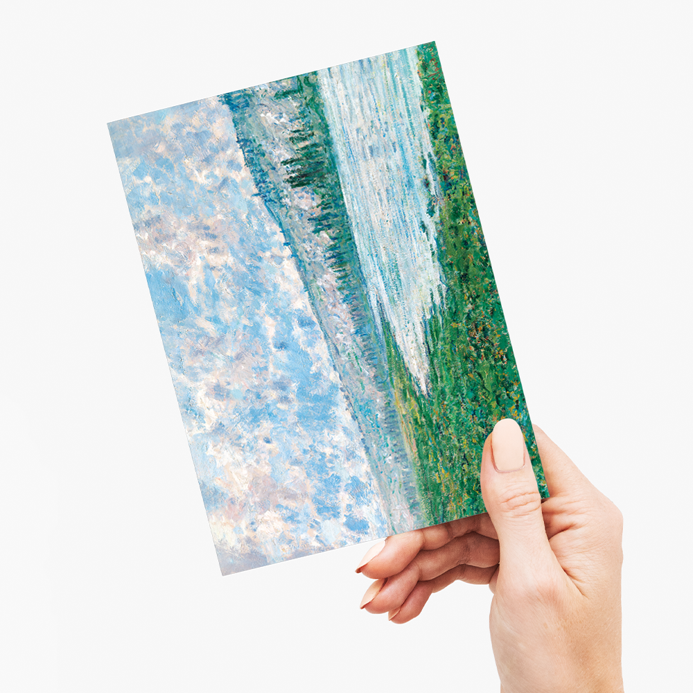 The Seine at Vétheuil By Claude Monet - Greeting Card