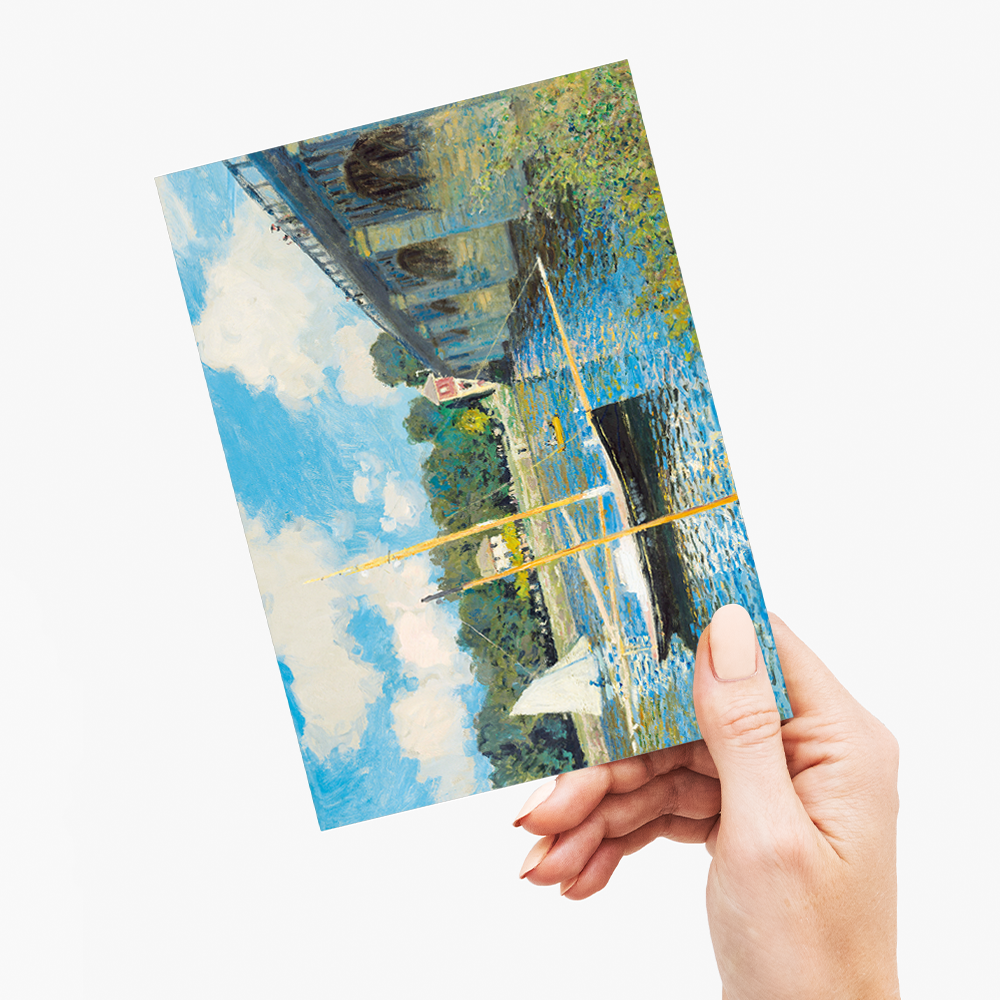 The Bridge at Argenteuil By Claude Monet - Greeting Card