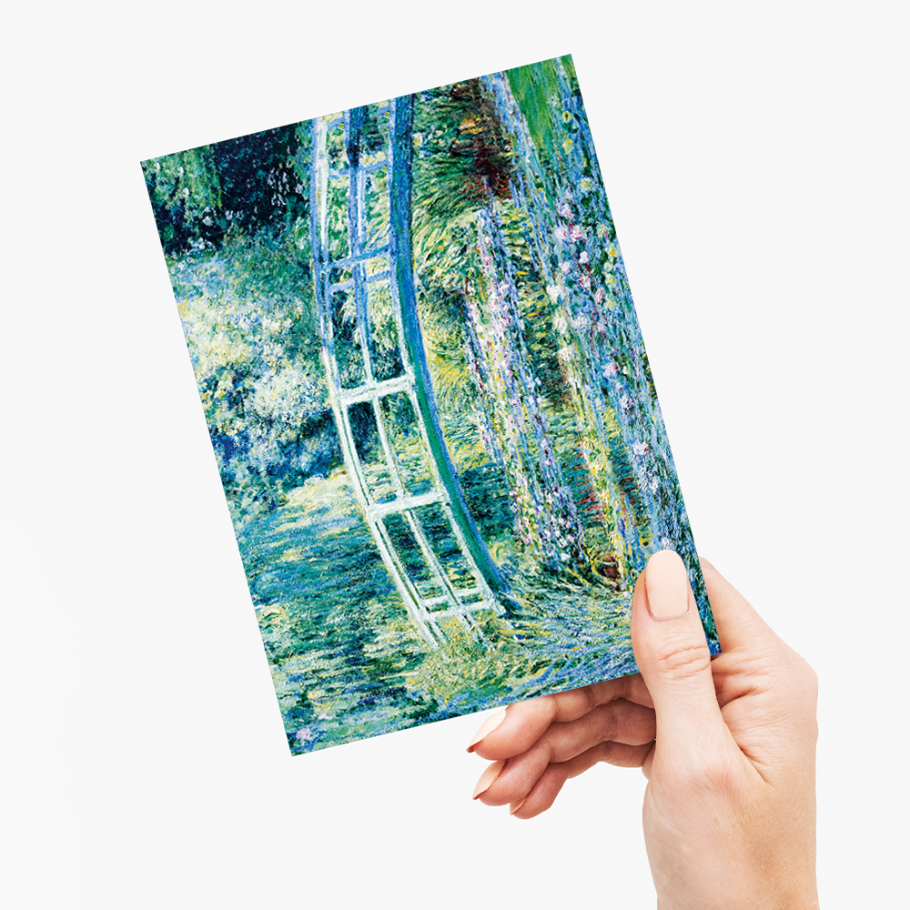 Water Lilies and Japanese Bridge by Claude Monet - Greeting Card
