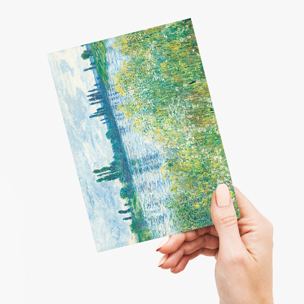 Banks of the Seine, Vétheuil by Claude Monet - Greeting Card